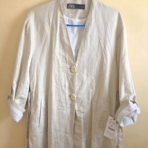 Zara Beige Women's Blazer